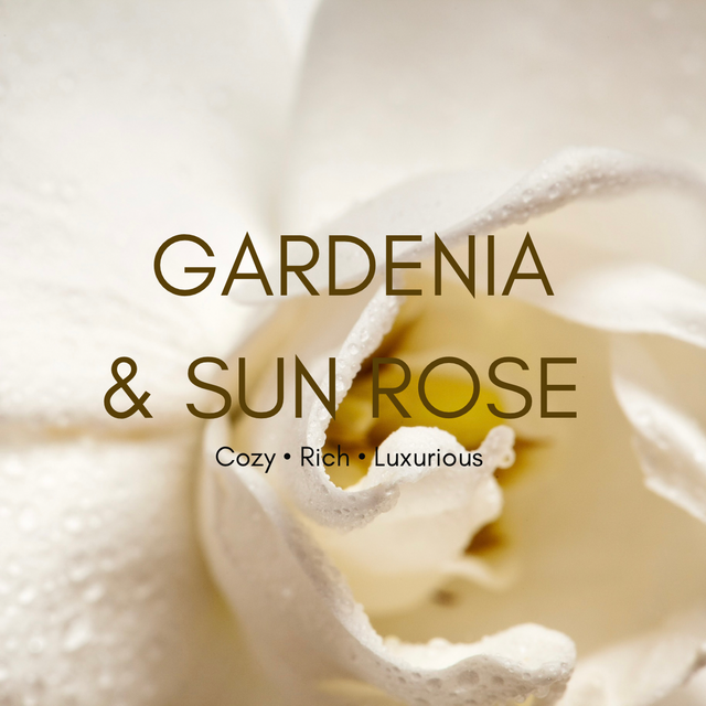 GARDENIA & SUN ROSE SCENTED CANDLE