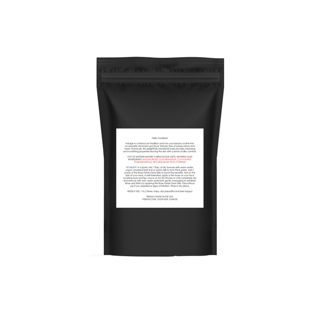 MOROCCAN CLAY & ROSE PETAL FACE MASK