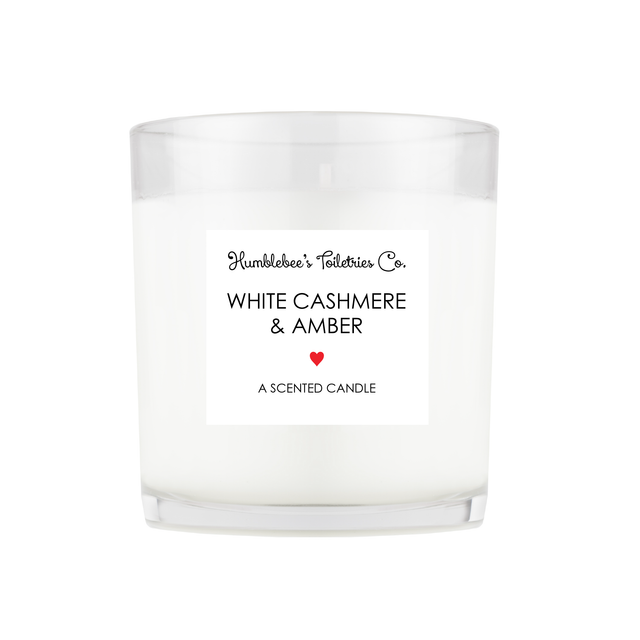 WHITE CASHMERE & AMBER CANDLE