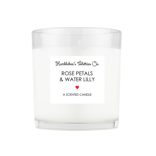 ROSE PETALS & WATER LILY CANDLE