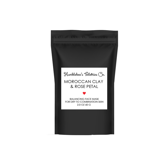 MOROCCAN CLAY & ROSE PETAL FACE MASK