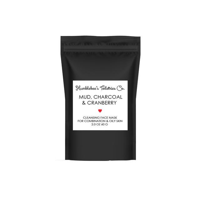 MUD, CHARCOAL & CRANBERRY FACE MASK
